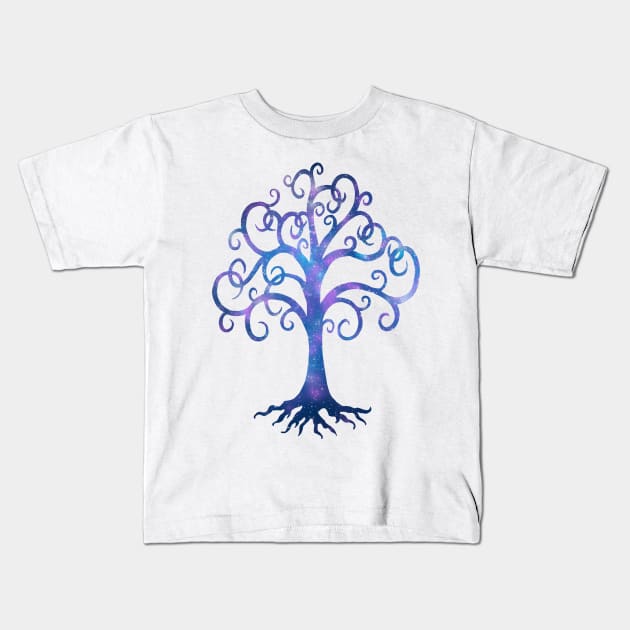 Twilight Tree Kids T-Shirt by Astrablink7